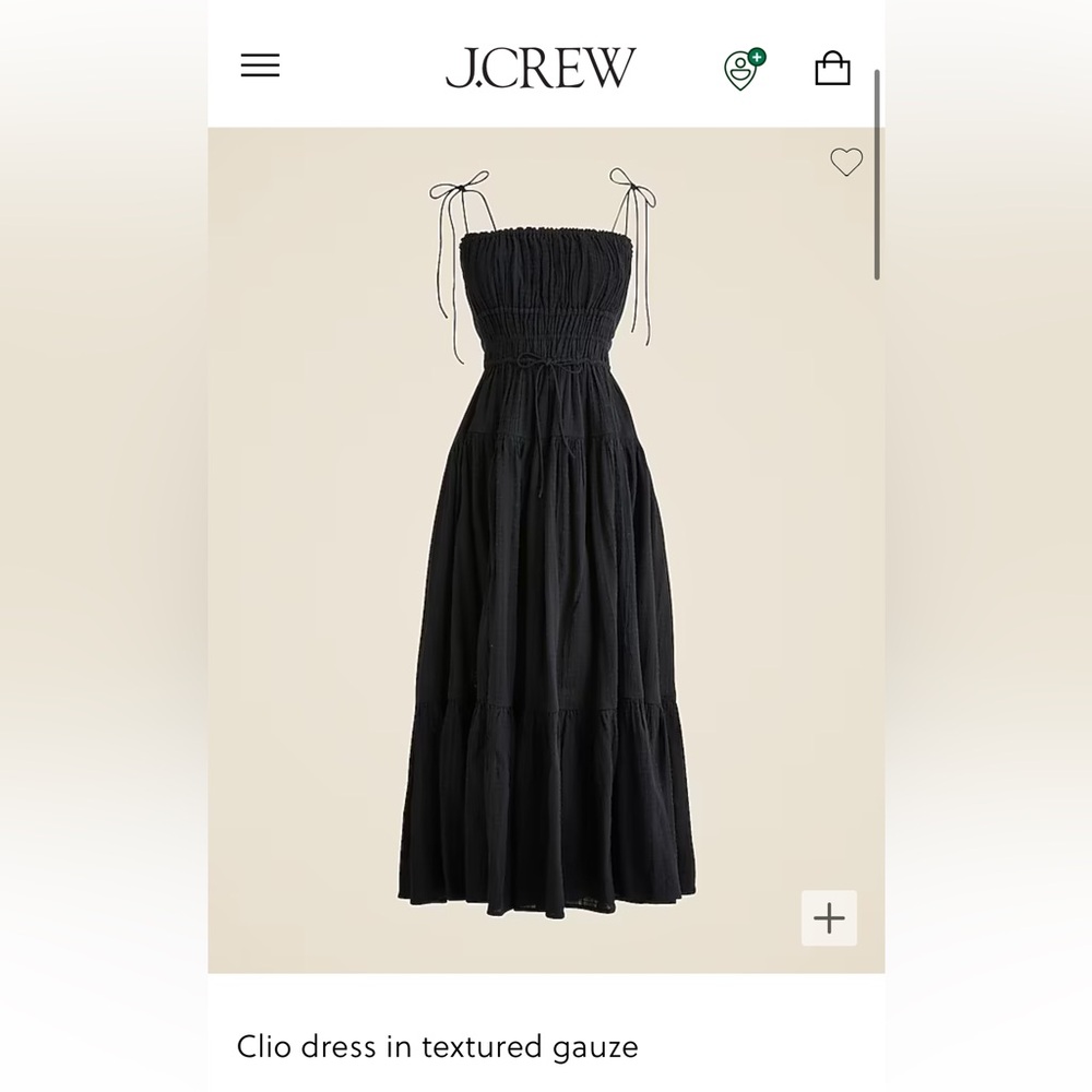 J. Crew | Clio dress in textured gauze | NWT